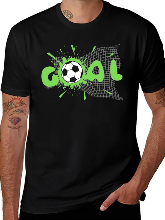 Camiseta Negra ¡GOL! Futbolera y Casual