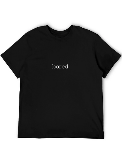 Camiseta Negra Bored. para Hombre