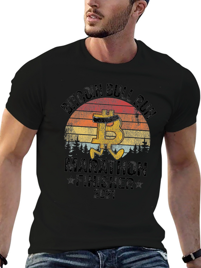 Camiseta Bitcoin Bull Run Marathon Finisher 2021