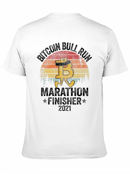 Camiseta Bitcoin Bull Run Marathon Finisher 2021