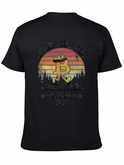 Camiseta Bitcoin Bull Run Marathon Finisher 2021