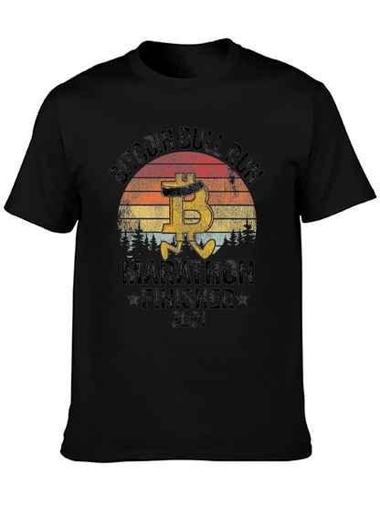 Camiseta Bitcoin Bull Run Marathon Finisher 2021