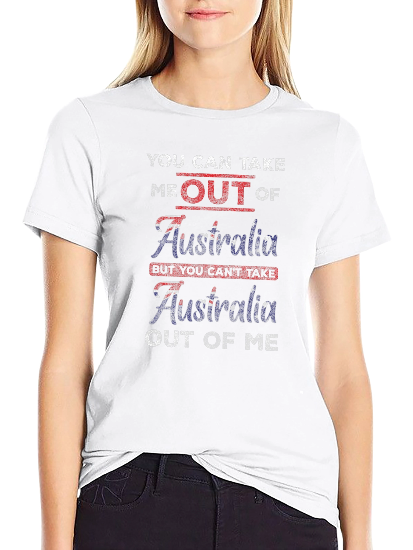 Camiseta Negra Australia Patriótica