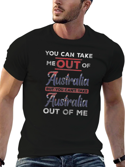 Camiseta Negra Australia Patriótica