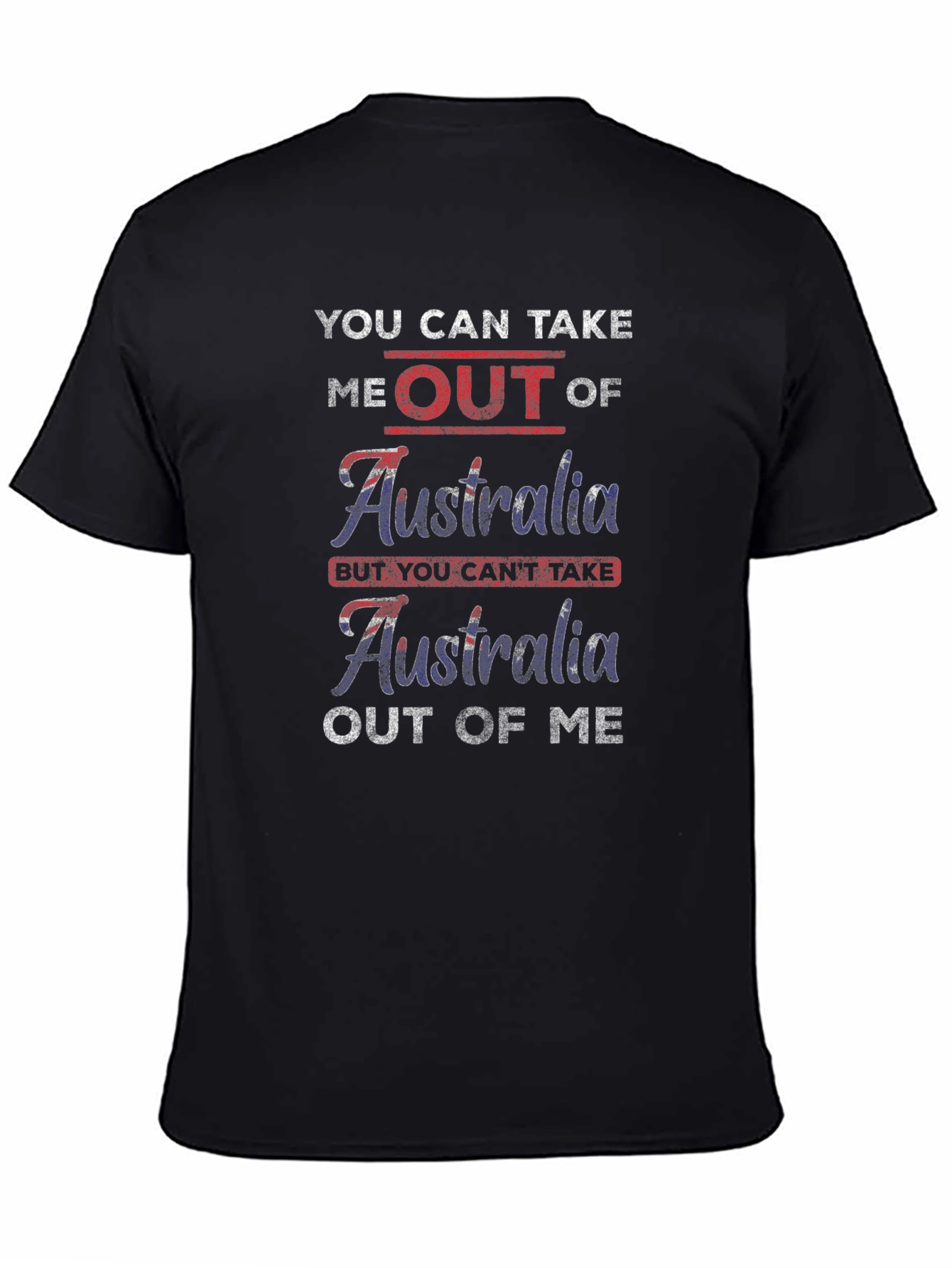 Camiseta Negra Australia Patriótica
