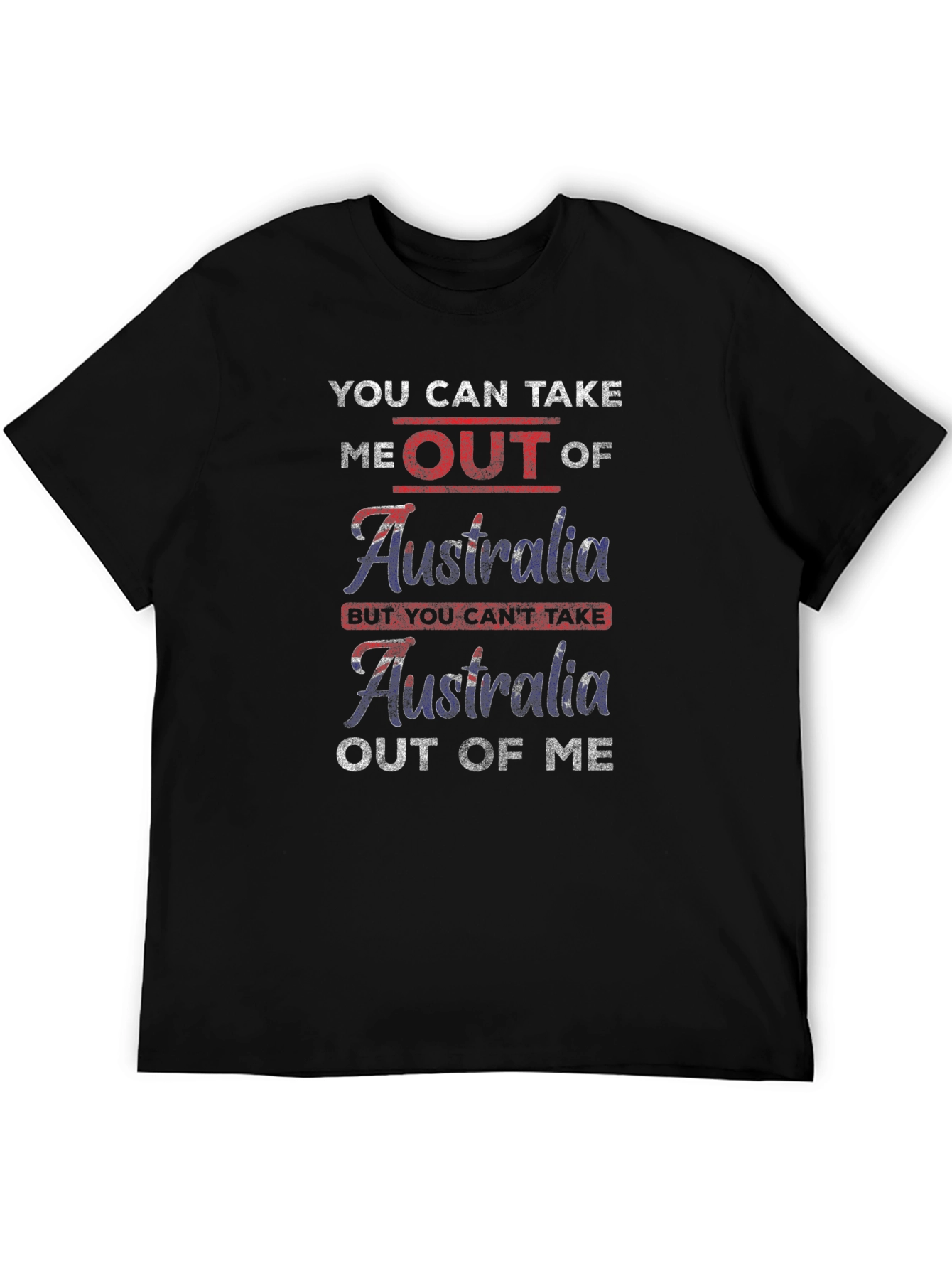 Camiseta Negra Australia Patriótica