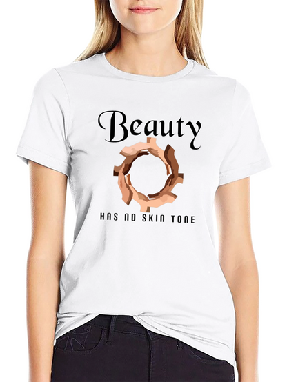 Camiseta Negra: La Belleza No Tiene Tono de Piel