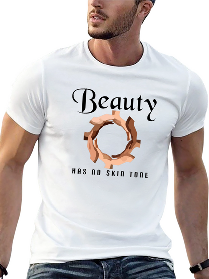 Camiseta Negra: La Belleza No Tiene Tono de Piel