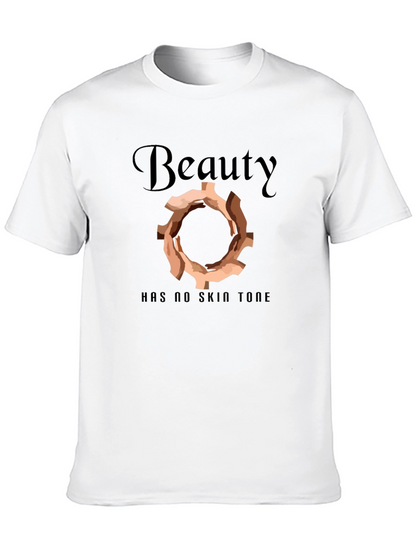 Camiseta Negra: La Belleza No Tiene Tono de Piel