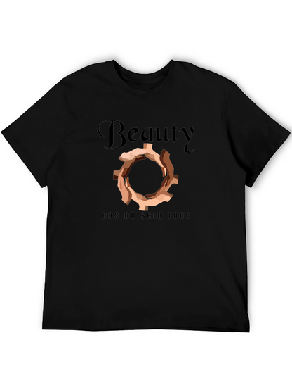 Camiseta Negra: La Belleza No Tiene Tono de Piel