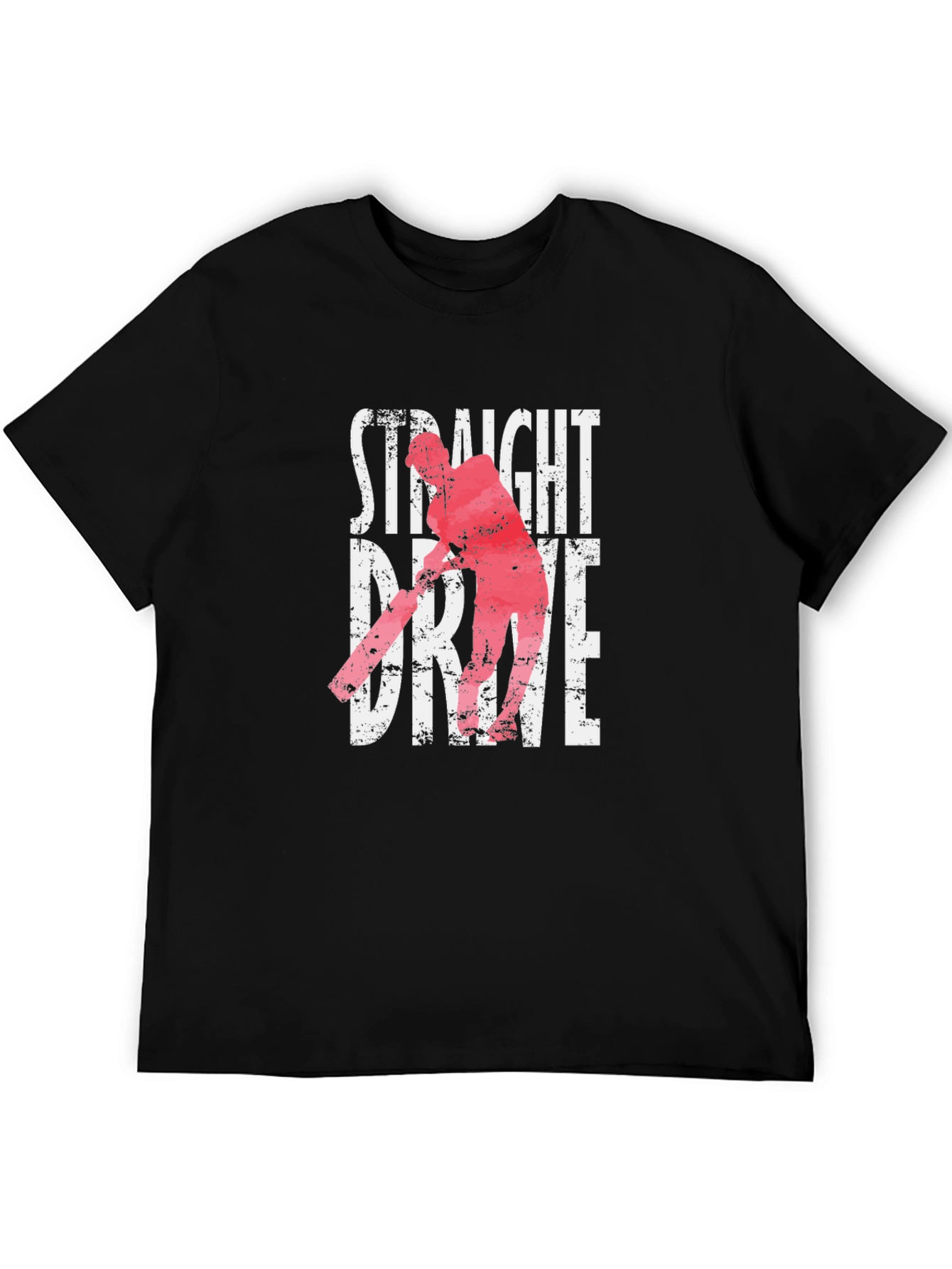 Camiseta Negra Straight Drive Cricket