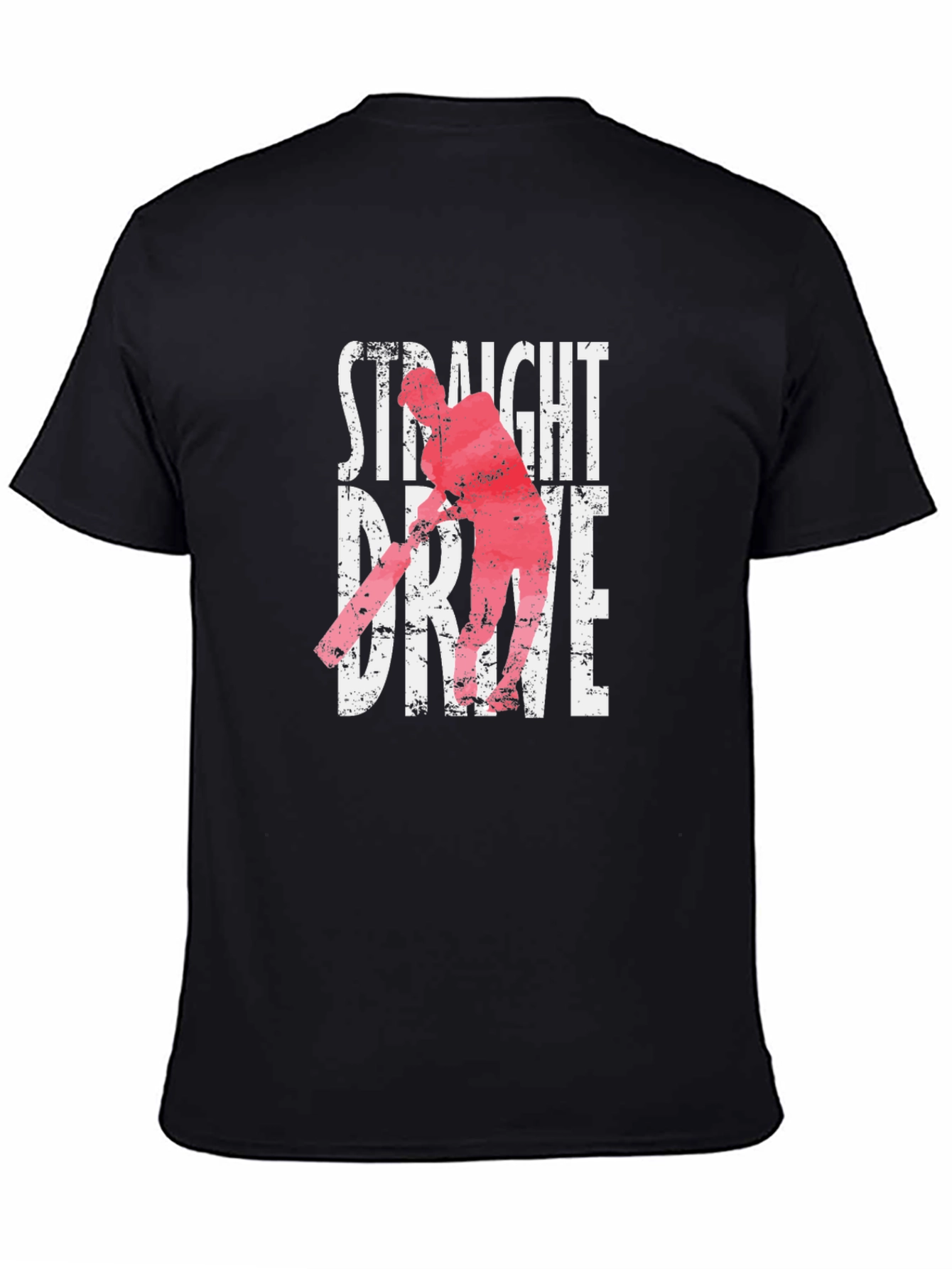 Camiseta Negra Straight Drive Cricket