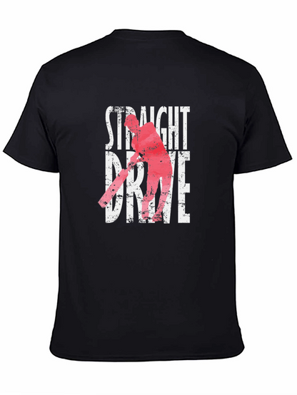 Camiseta Negra Straight Drive Cricket