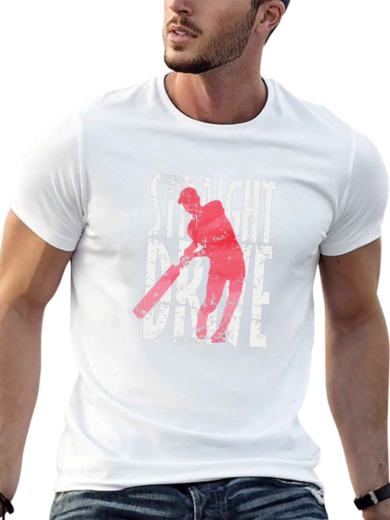 Camiseta Negra Straight Drive Cricket