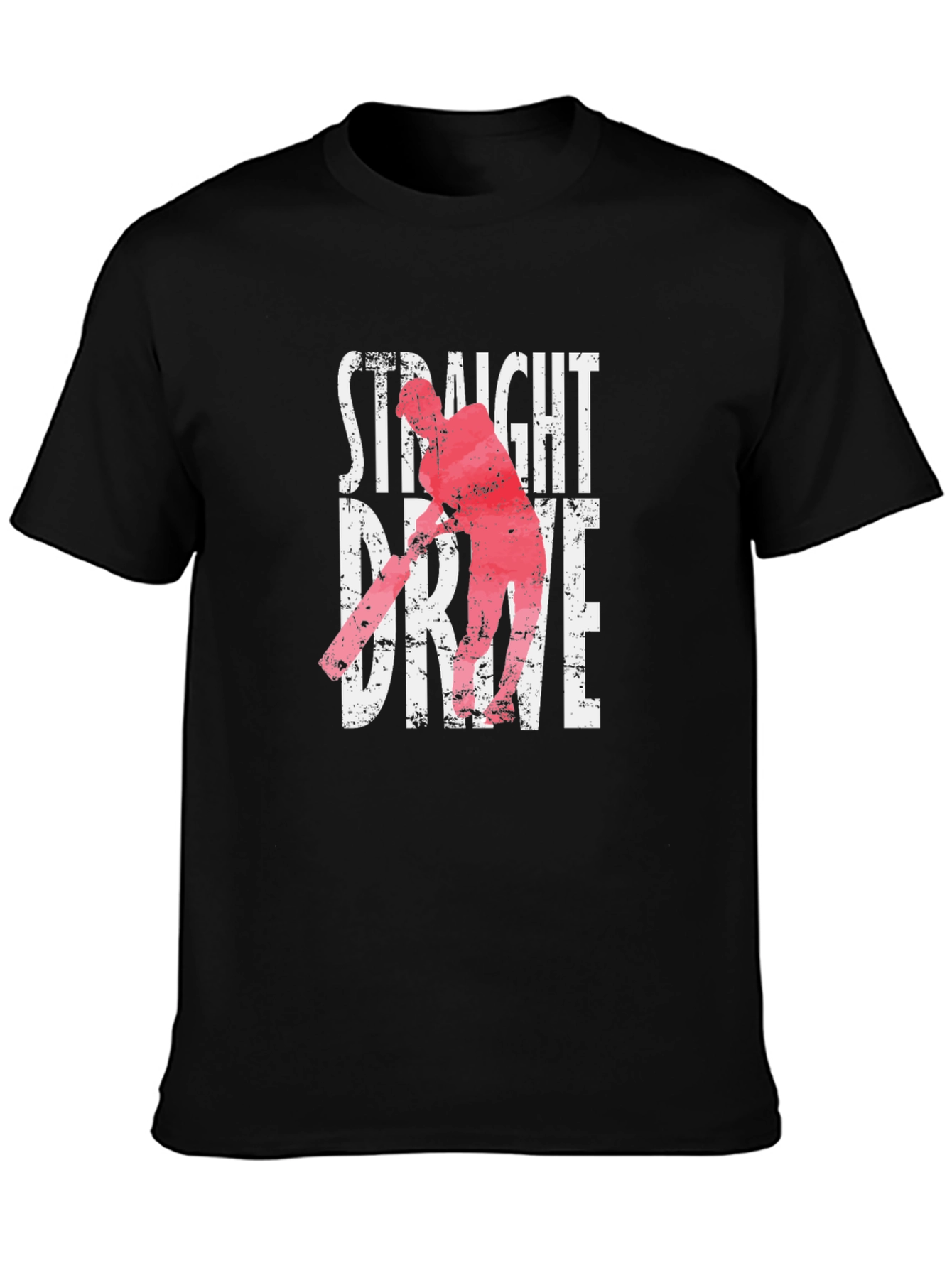 Camiseta Negra Straight Drive Cricket