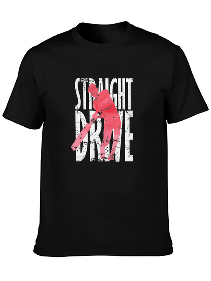 Camiseta Negra Straight Drive Cricket