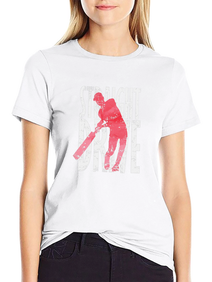 Camiseta Negra Straight Drive Cricket