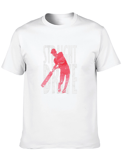 Camiseta Negra Straight Drive Cricket