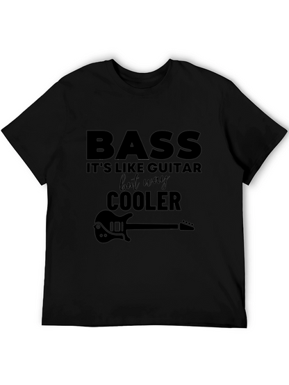 Camiseta Negra Bass - Más Cool Que Guitarra