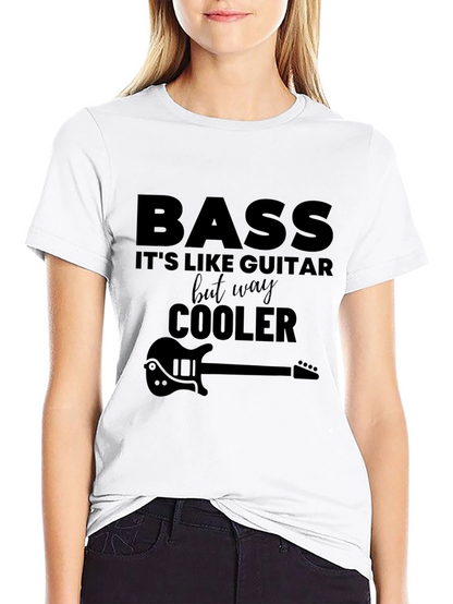 Camiseta Negra Bass - Más Cool Que Guitarra