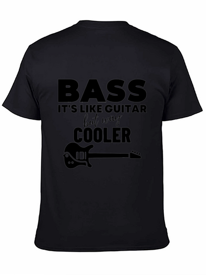 Camiseta Negra Bass - Más Cool Que Guitarra