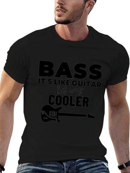 Camiseta Negra Bass - Más Cool Que Guitarra