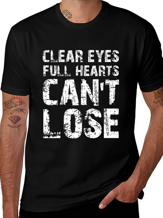 Camiseta Negra: Ojos Claros Corazones Llenos No Pueden Perder