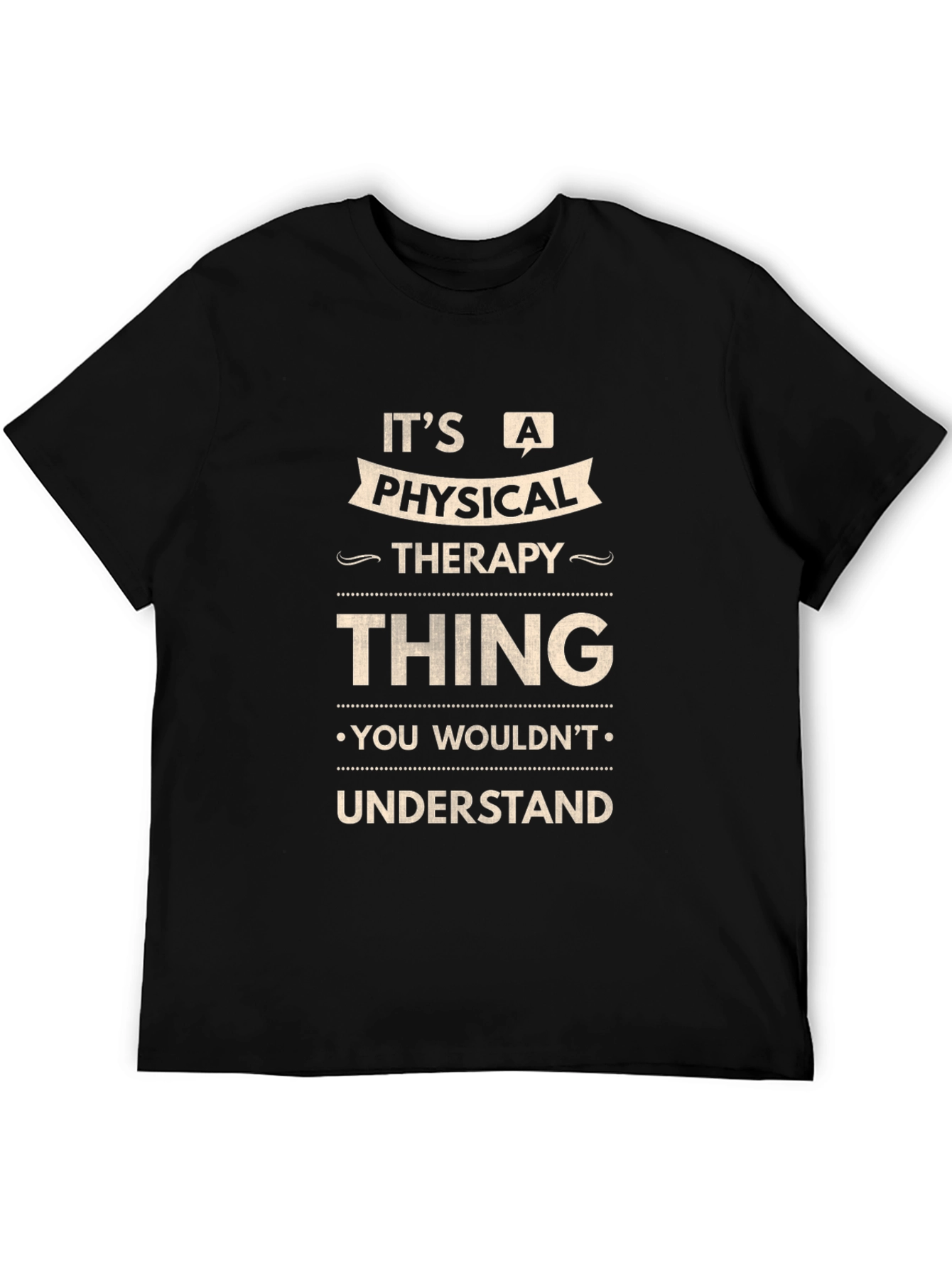 Camiseta Negra - Terapia Física No Entenderías