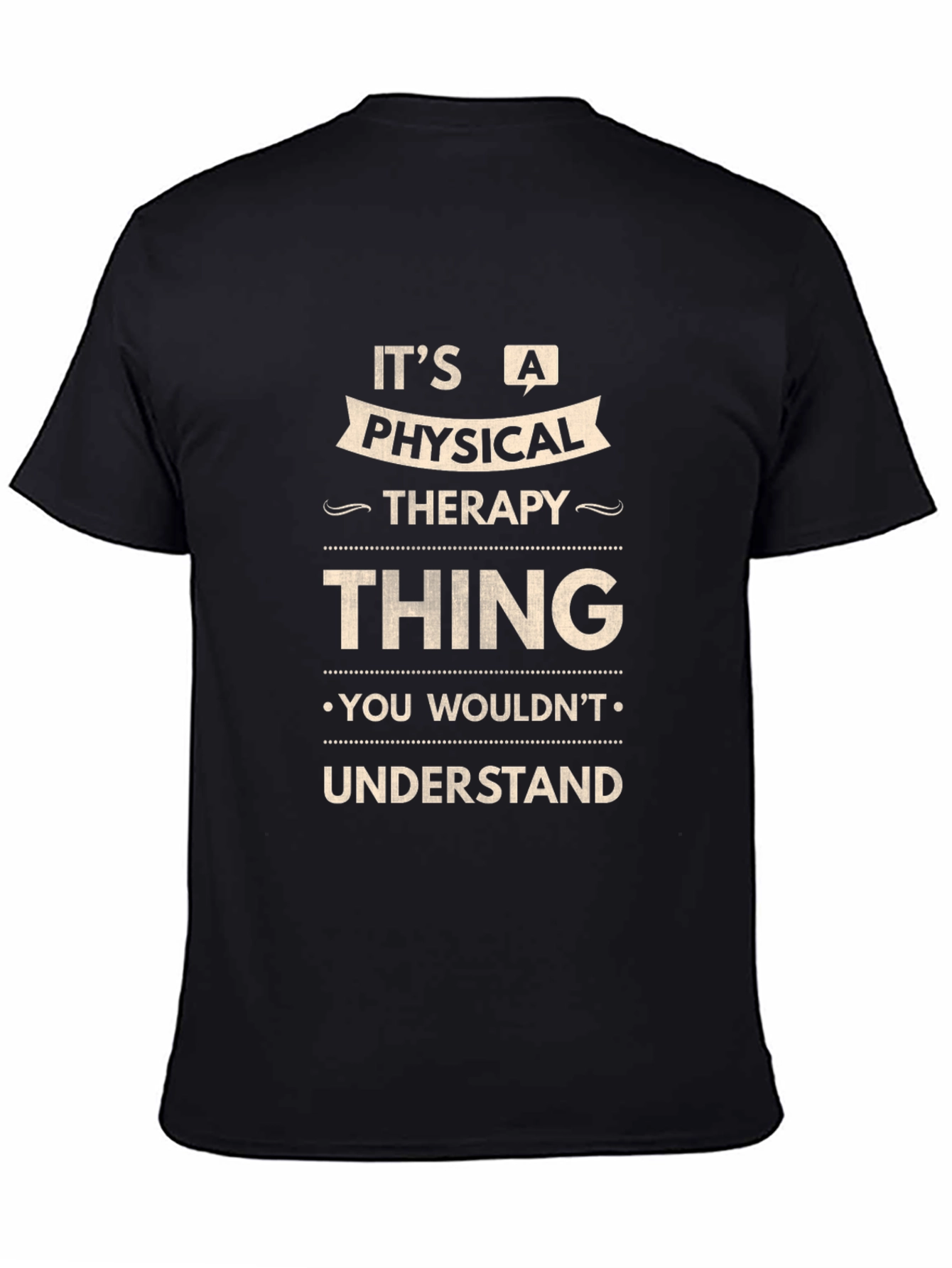 Camiseta Negra - Terapia Física No Entenderías