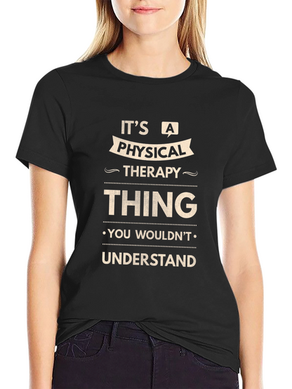 Camiseta Negra - Terapia Física No Entenderías