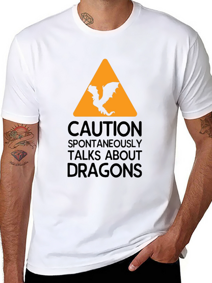 Camiseta Negra - Cuidado Dragones