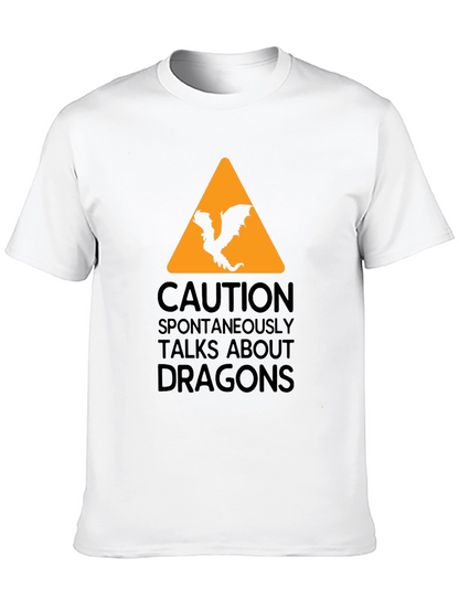 Camiseta Negra - Cuidado Dragones