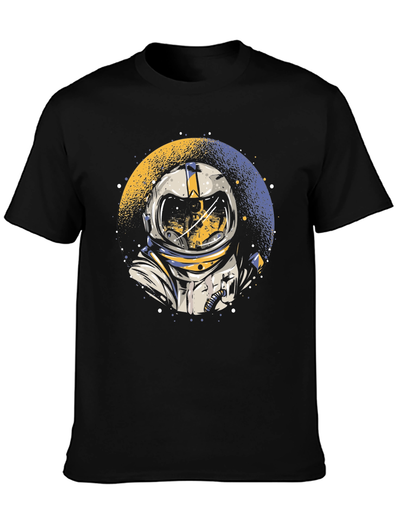 Camiseta Negra Astronauta Espacio