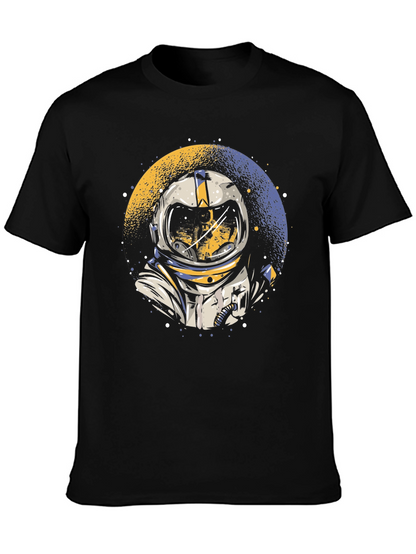 Camiseta Negra Astronauta Espacio