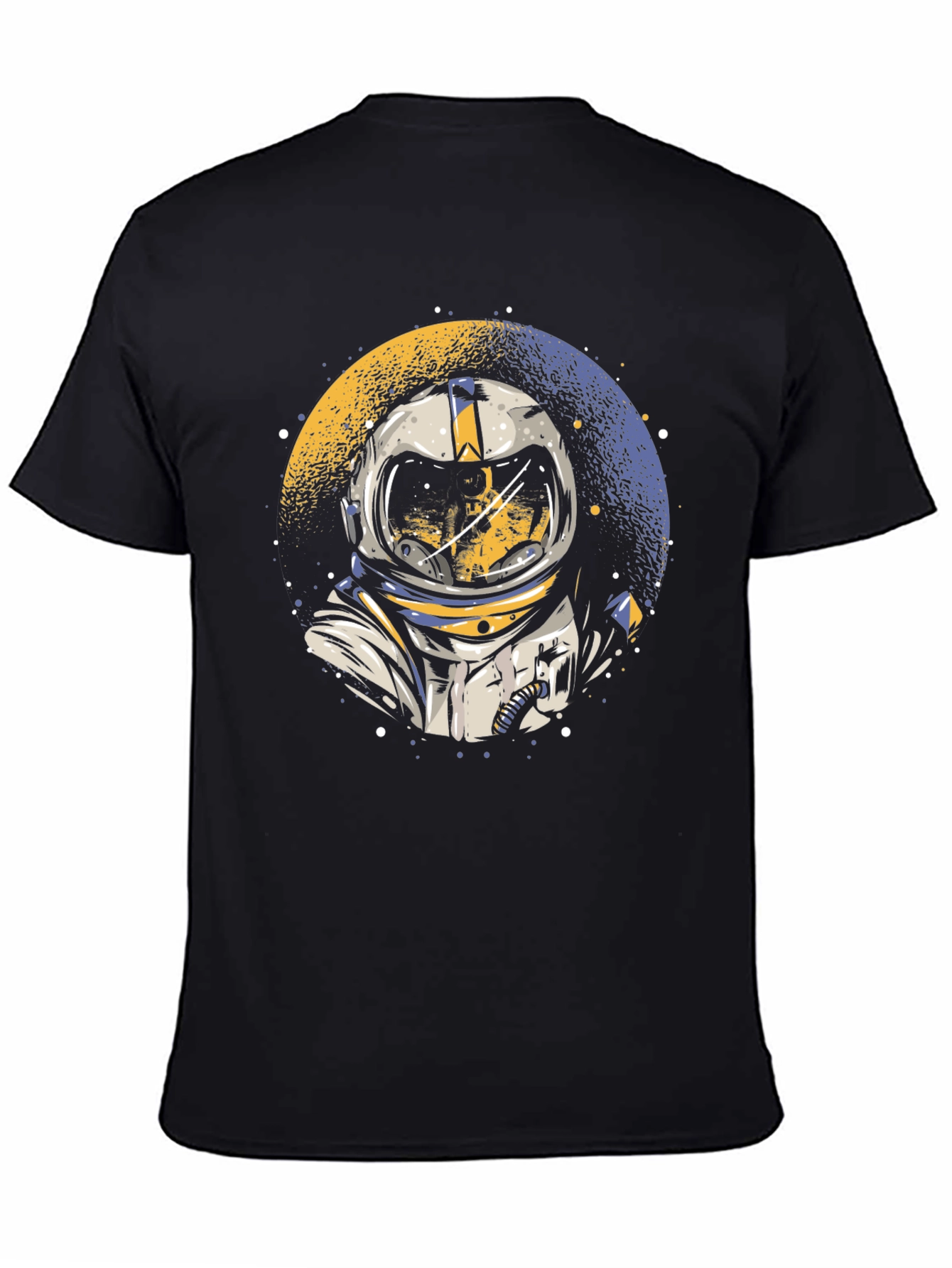Camiseta Negra Astronauta Espacio