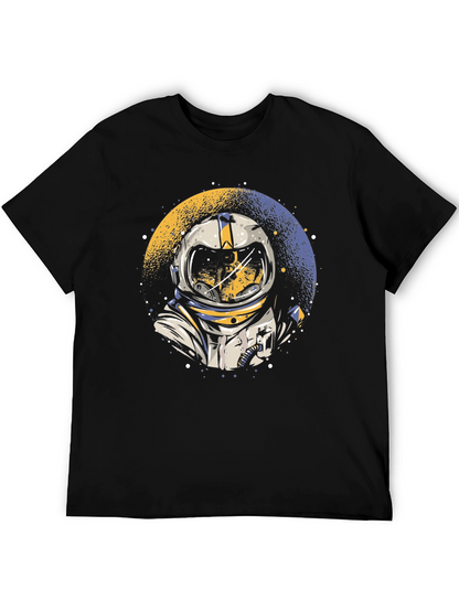 Camiseta Negra Astronauta Espacio
