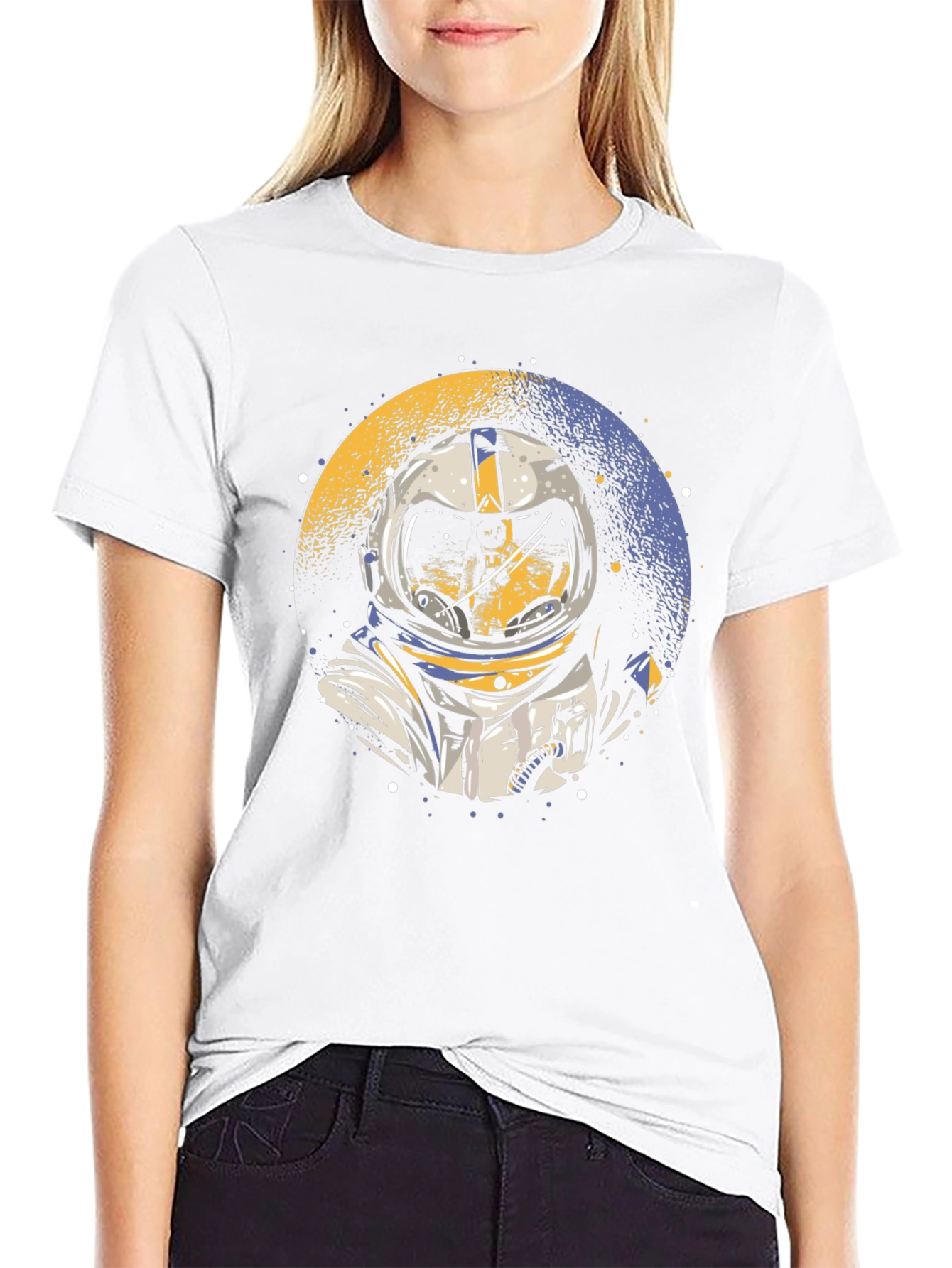 Camiseta Negra Astronauta Espacio