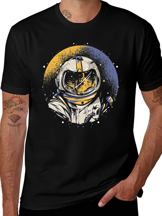 Camiseta Negra Astronauta Espacio