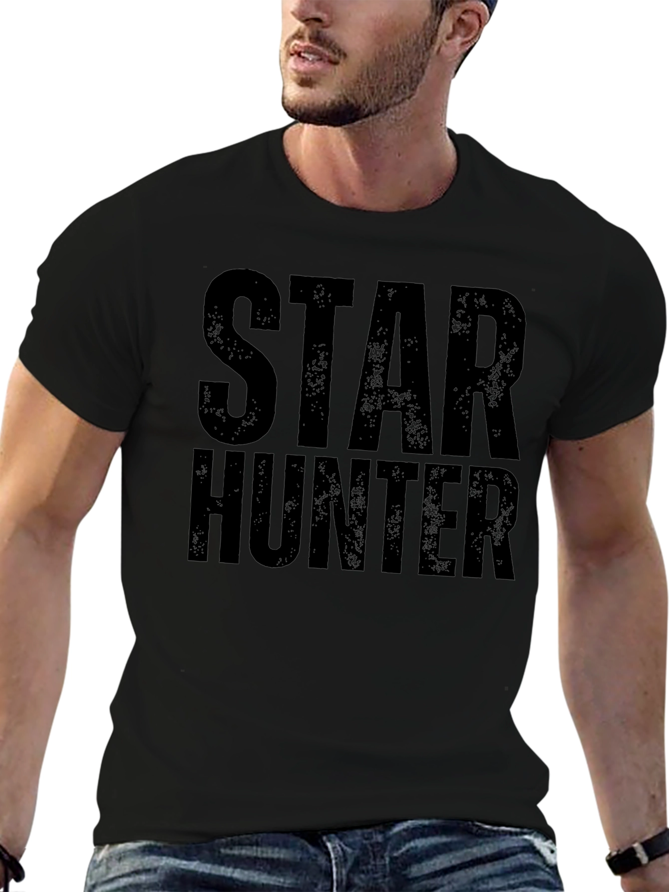 Camiseta Negra Star Hunter para Hombre
