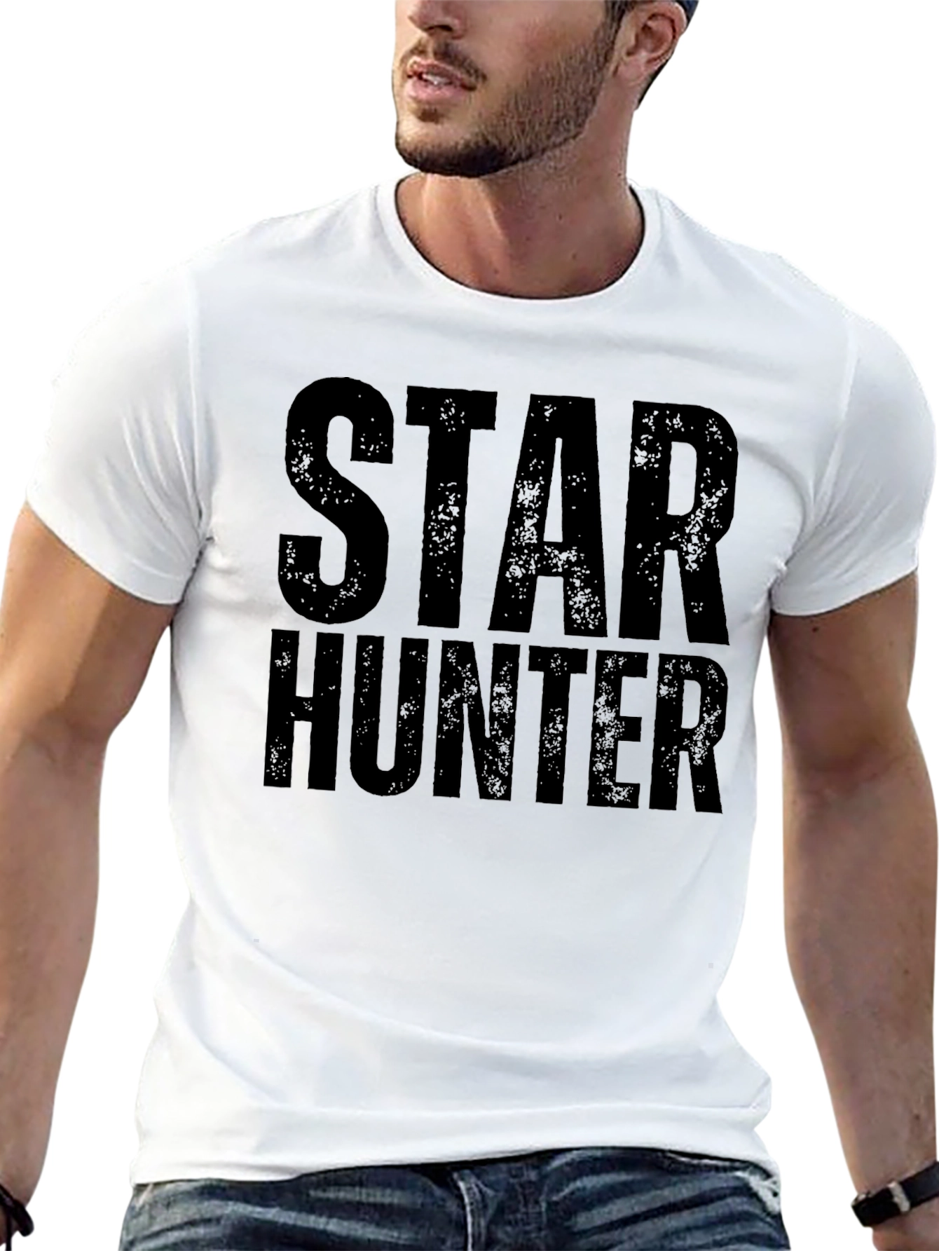 Camiseta Negra Star Hunter para Hombre