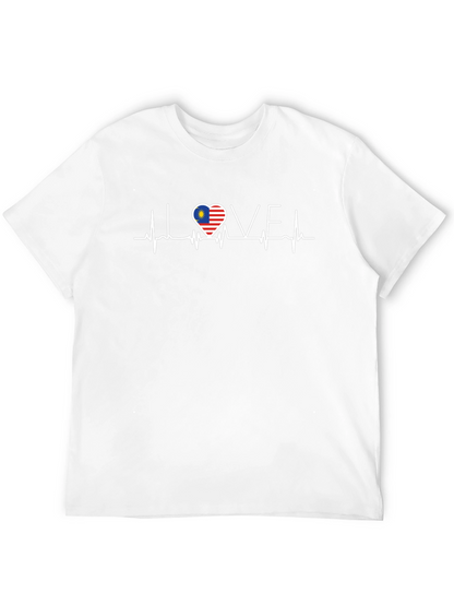 Camiseta Negra I Love con Bandera de Malasia