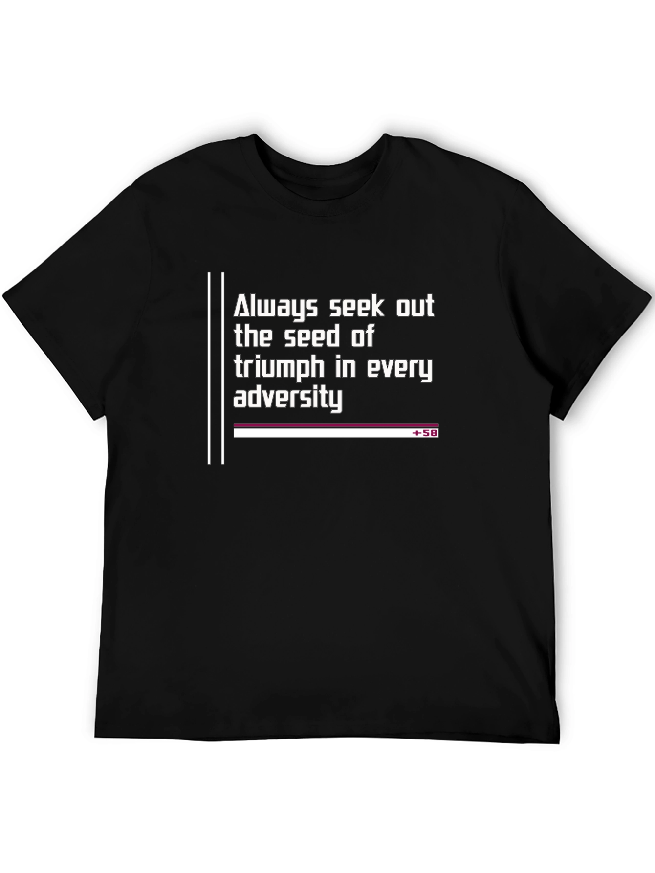 Camiseta Negra: Siempre Busca el Triunfo