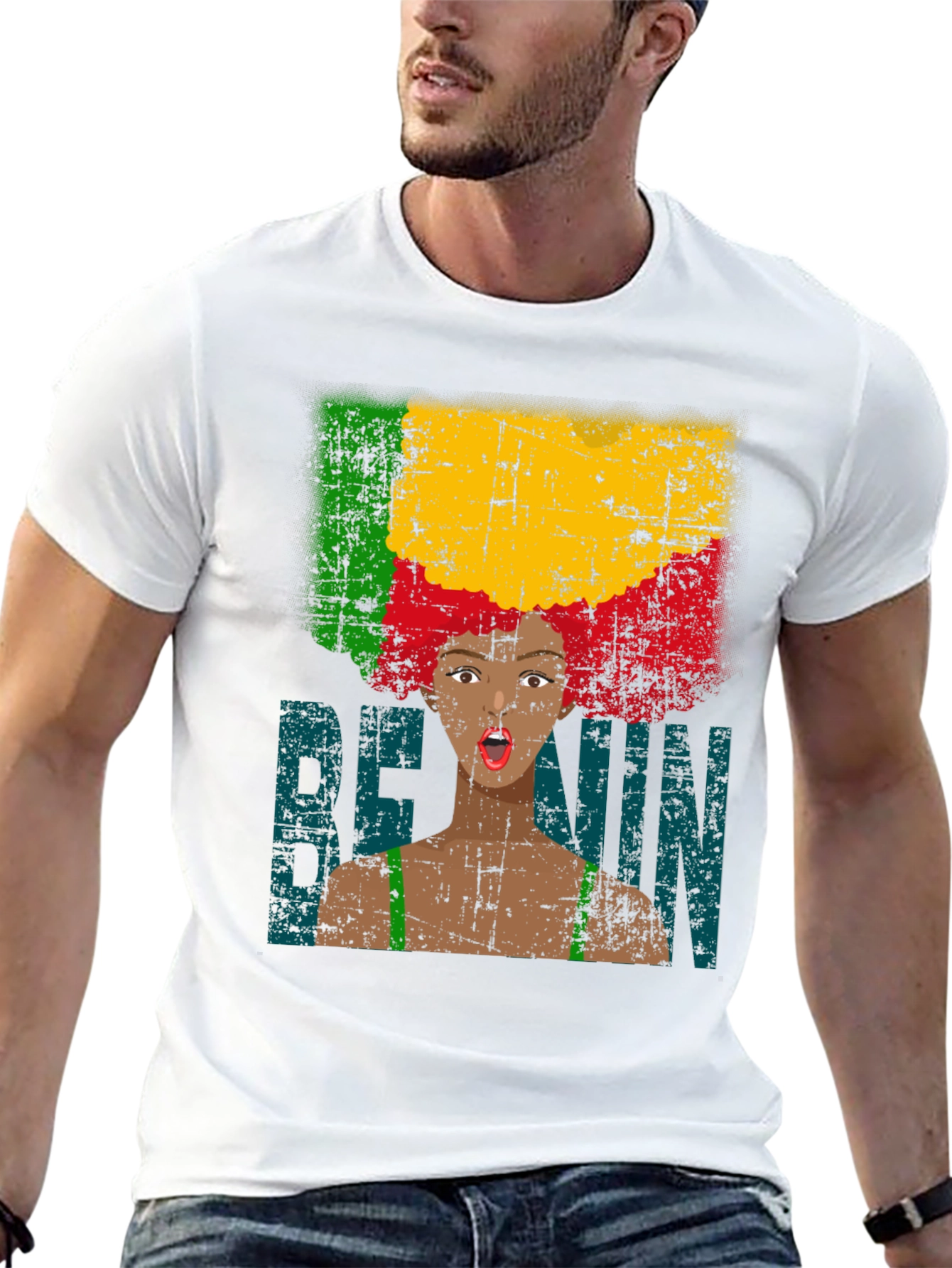Camiseta con Diseño de Benin para Hombre