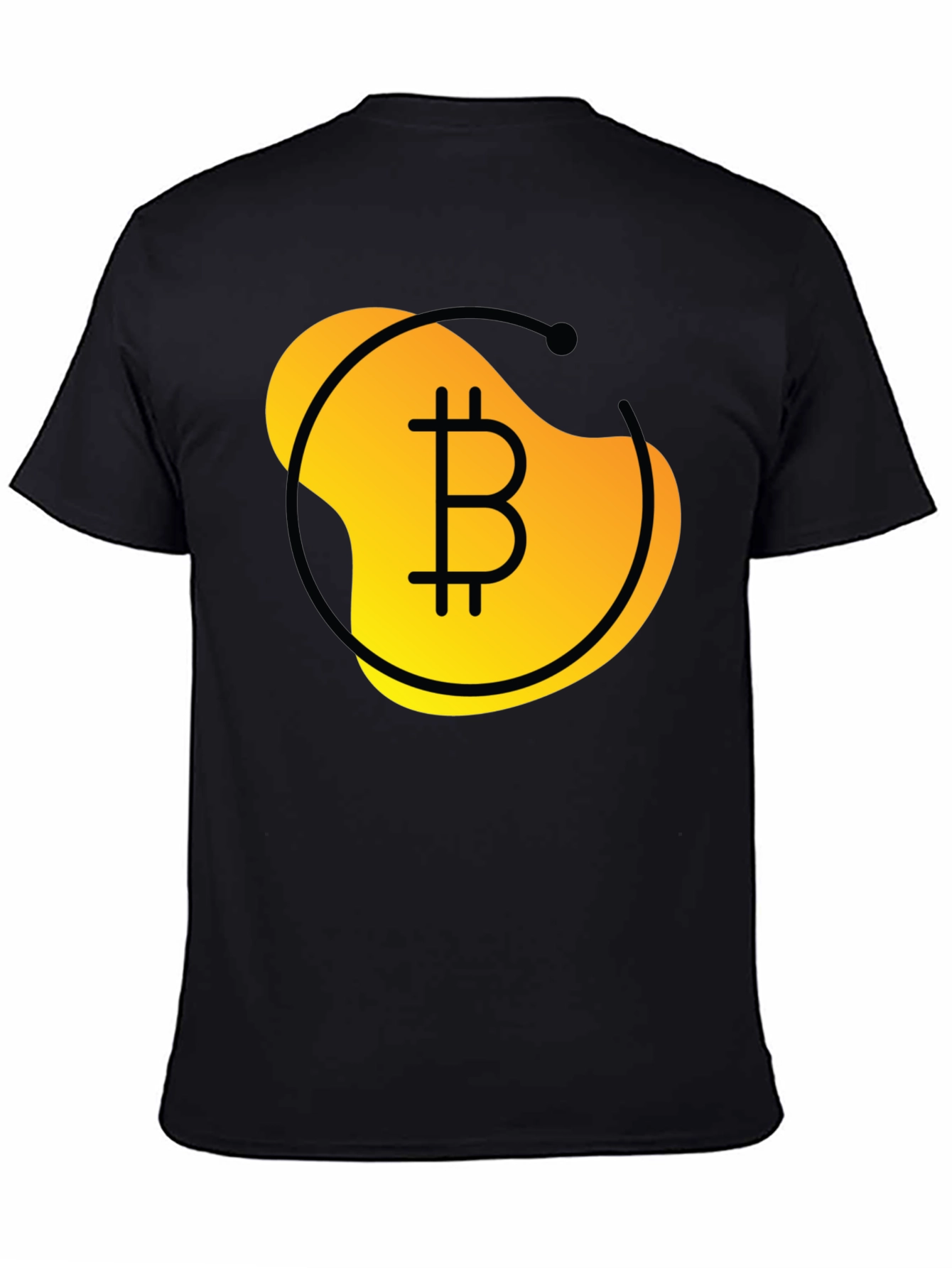 Camiseta Negra Bitcoin: Diseño Moderno y Atractivo