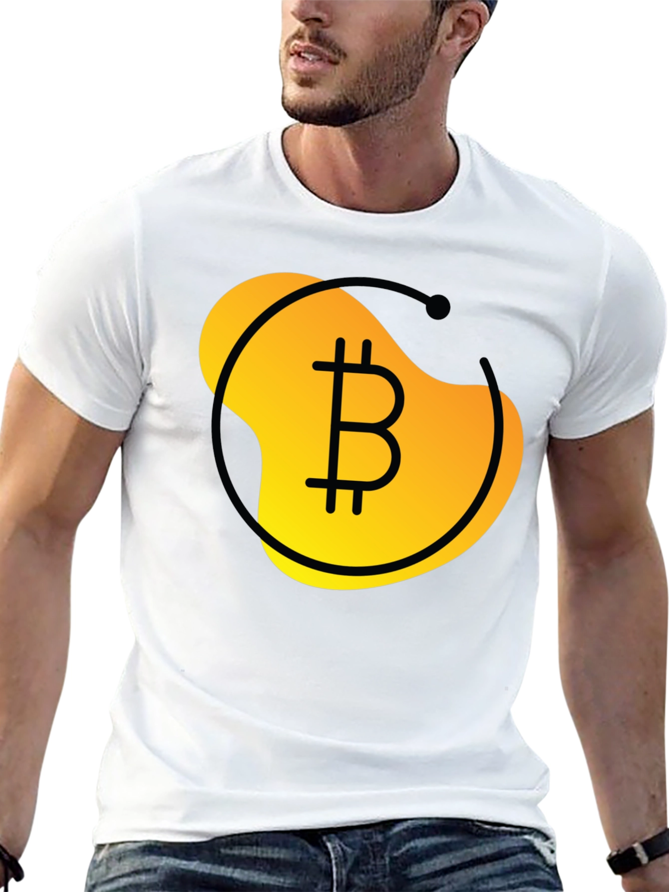 Camiseta Negra Bitcoin: Diseño Moderno y Atractivo