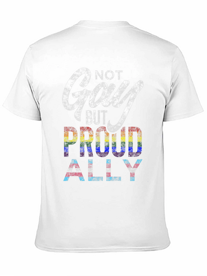 Camiseta Negra No Gay But Proud Ally Pride