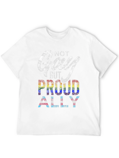 Camiseta Negra No Gay But Proud Ally Pride