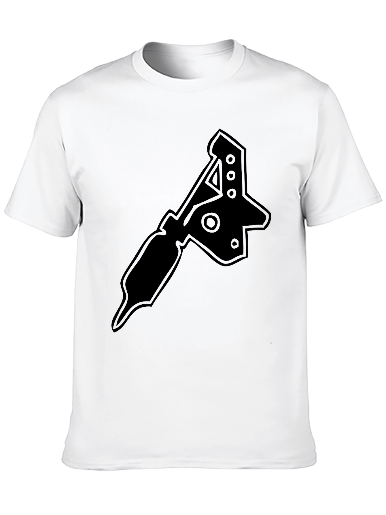 Camiseta Negra con Diseño de Máquina de Tatuajes