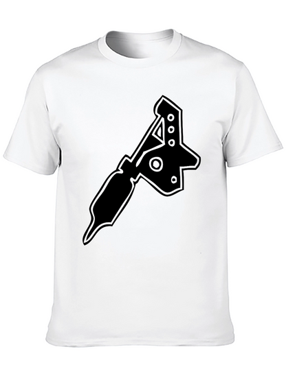 Camiseta Negra con Diseño de Máquina de Tatuajes