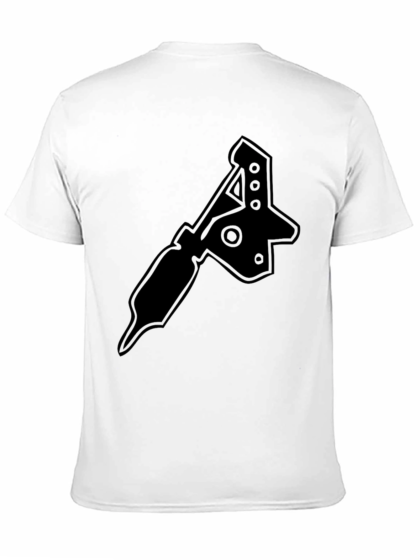 Camiseta Negra con Diseño de Máquina de Tatuajes